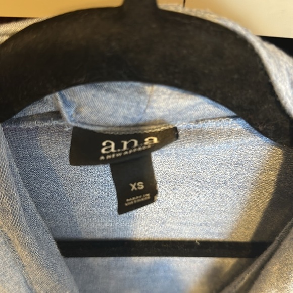 A.N.A. blue long sleeve open front cardigan size XS - Picture 2 of 3